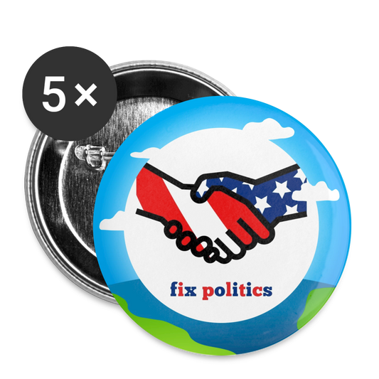 Buttons large 2.2'' (5-pack) - white