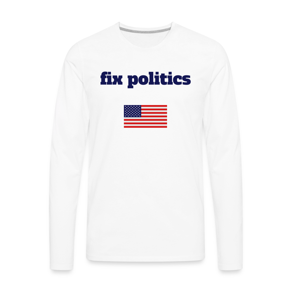Men's Premium Long Sleeve T-Shirt - white